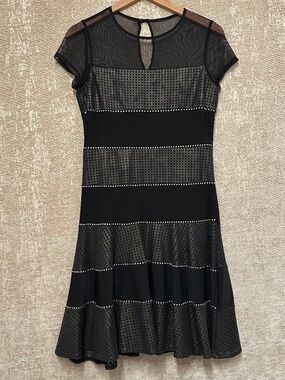Frank Lyman Design Black dress with studded detail Dress size 6